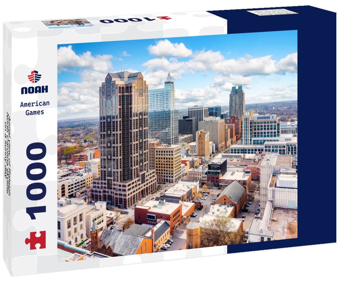 Noah Jigsaw Puzzle Aerial view of Raleigh, North Carolina skyline on a sunny day 1000 pieces