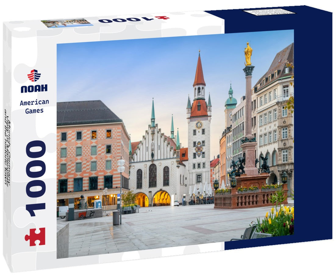 Noah Jigsaw Puzzle Munich, Germany - View of Marienplatz and the historic town hall (Altes Rathaus) 1000 pieces