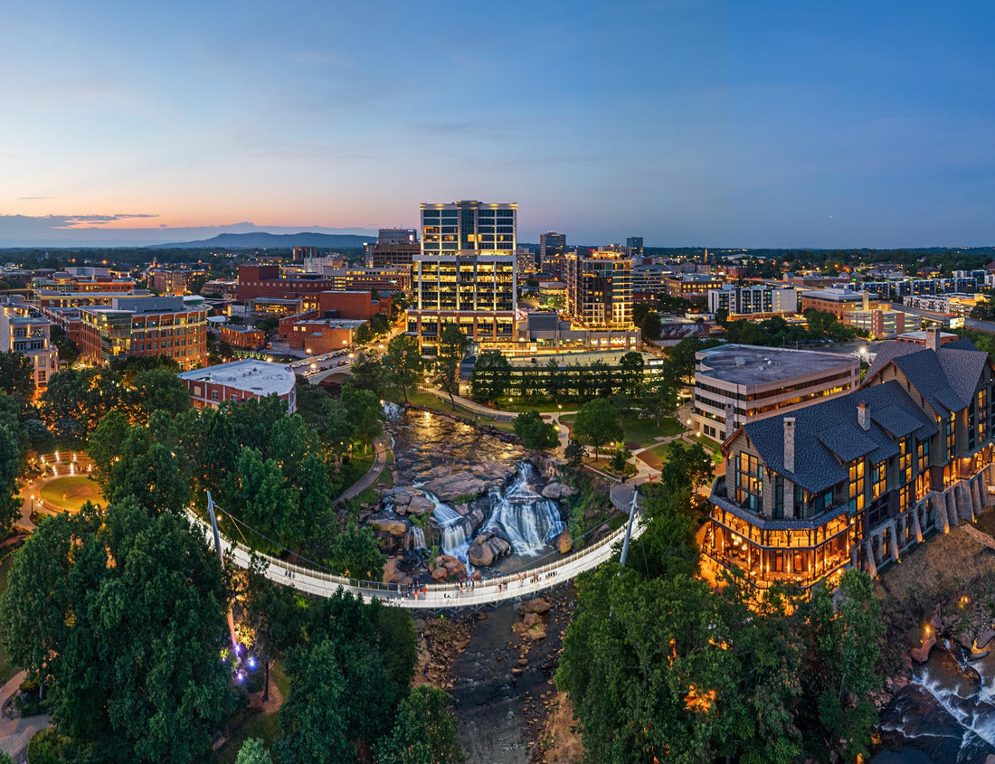 Noah Jigsaw Puzzle Greenville, South Carolina at Falls Park on Reedy Creek at dusk 1000 pieces