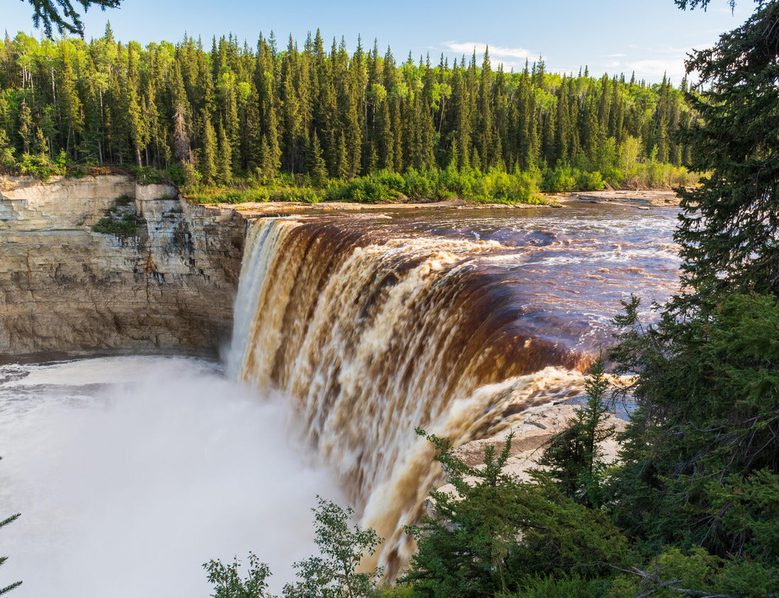 Noah Jigsaw Puzzle Inspiring Alexandra Falls plunges through the Twin Falls Gorge Provincial Park in Northwest Territories, Canada 1000 pieces