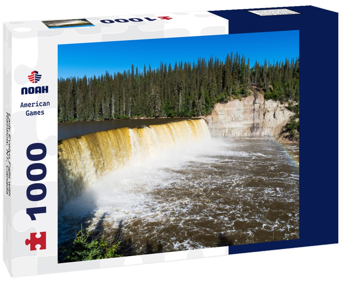 Noah Jigsaw Puzzle Lady Evelyn Falls with Rainbow, NT, Canada 1000 pieces