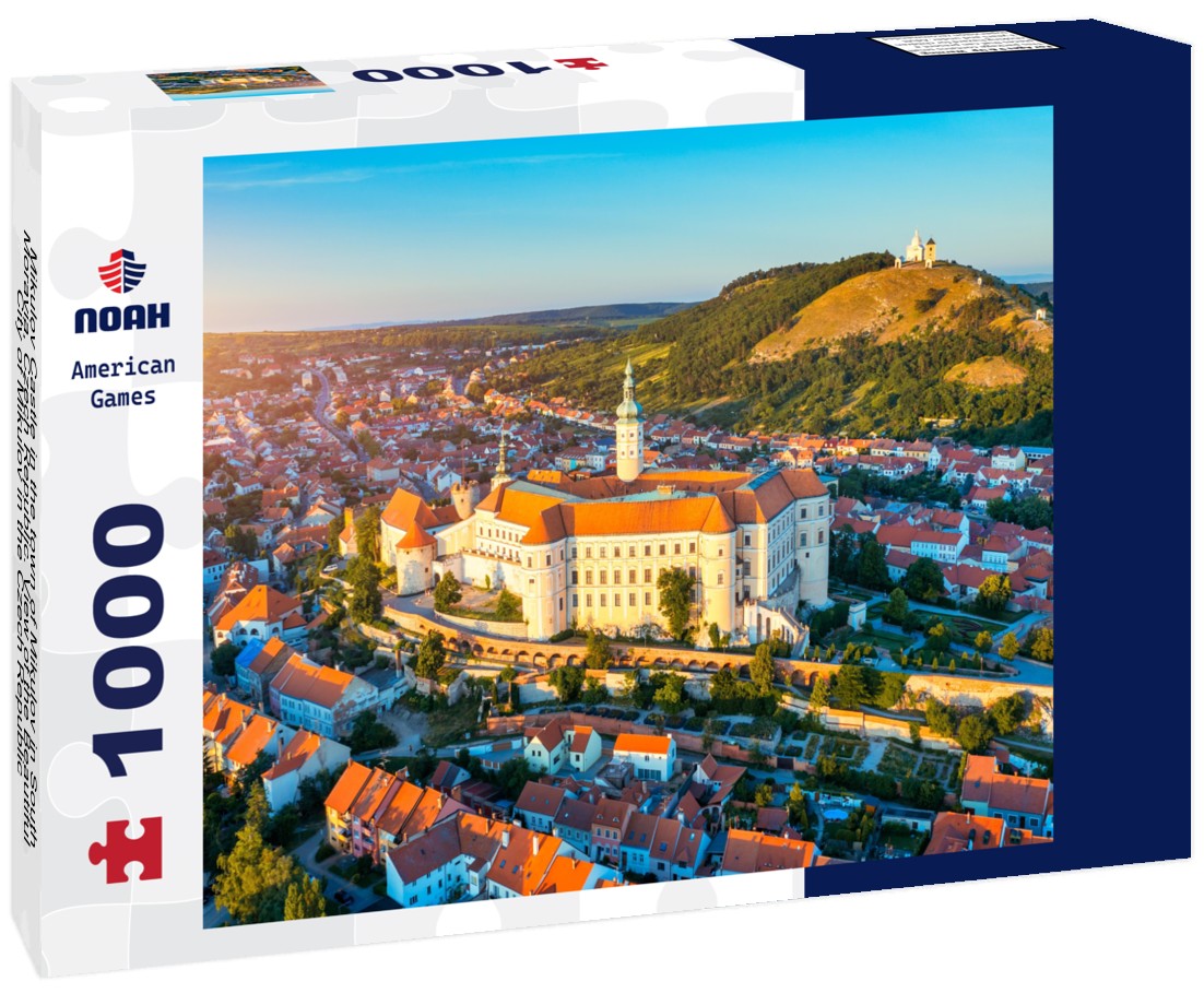 Noah Jigsaw Puzzle Mikulov Castle in the town of Mikulov in South Moravia, Czech Republic. View of the Beautiful City of Mikulov in the Czech Republic, with the Impressive Mikulov Castle 1000 pieces