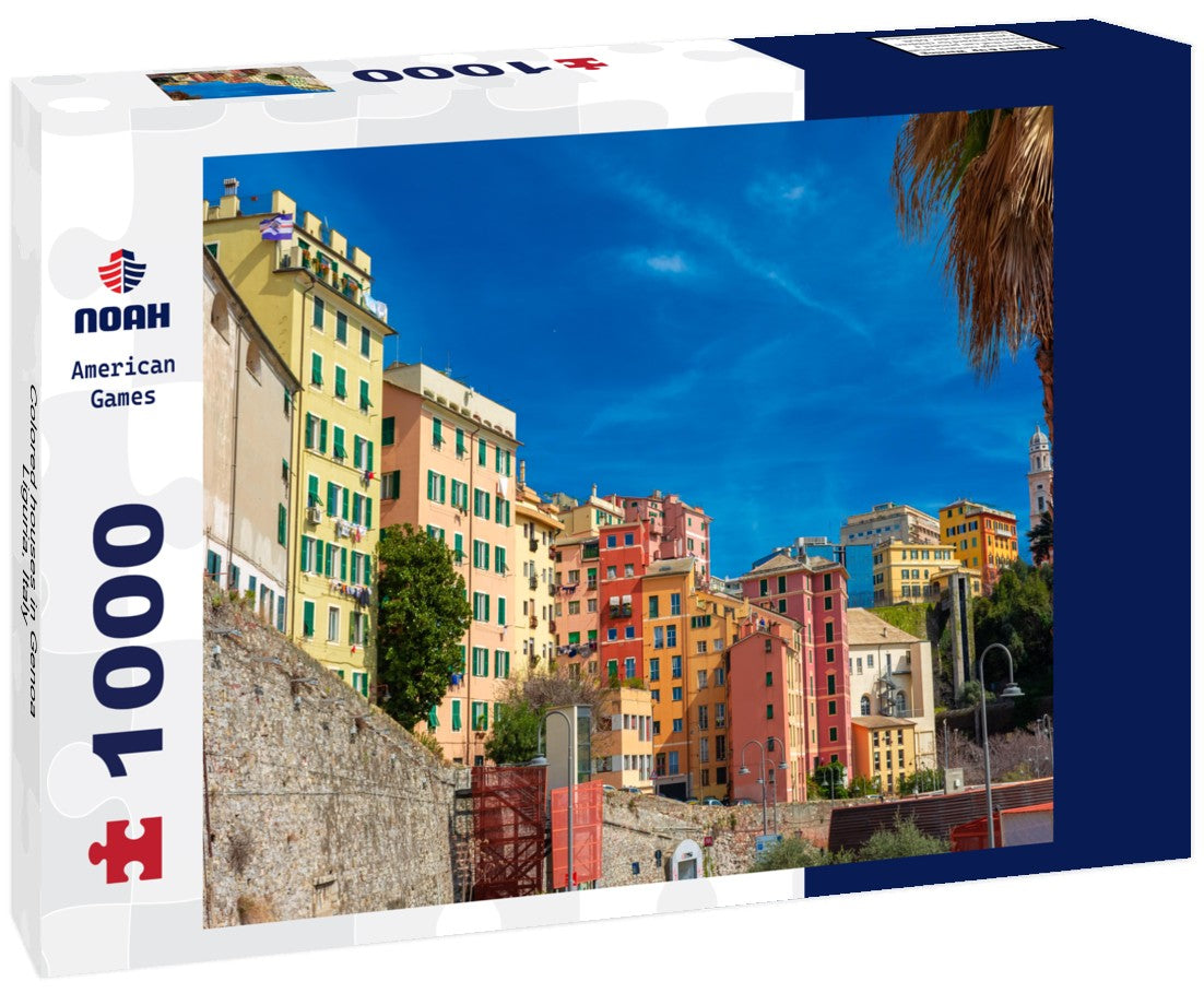 Noah Jigsaw Puzzle Colored houses in Genoa, Liguria, Italy 1000 pieces