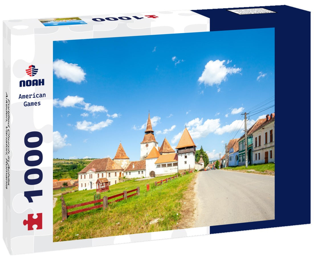 Noah Jigsaw Puzzle Fortified Church in Achita Arkeden, Vanatori, Romania 1000 pieces