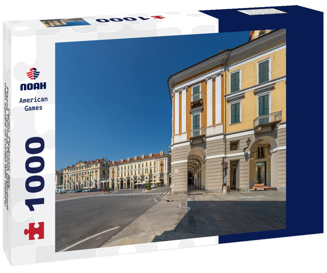 Noah Jigsaw Puzzle Cuneo, Piedmont, Italy - Piazza Tancredi Duccio GalimbertI, main square of Cuneo with historic neoclassical buildings, as seen from Via Roma 1000 pieces