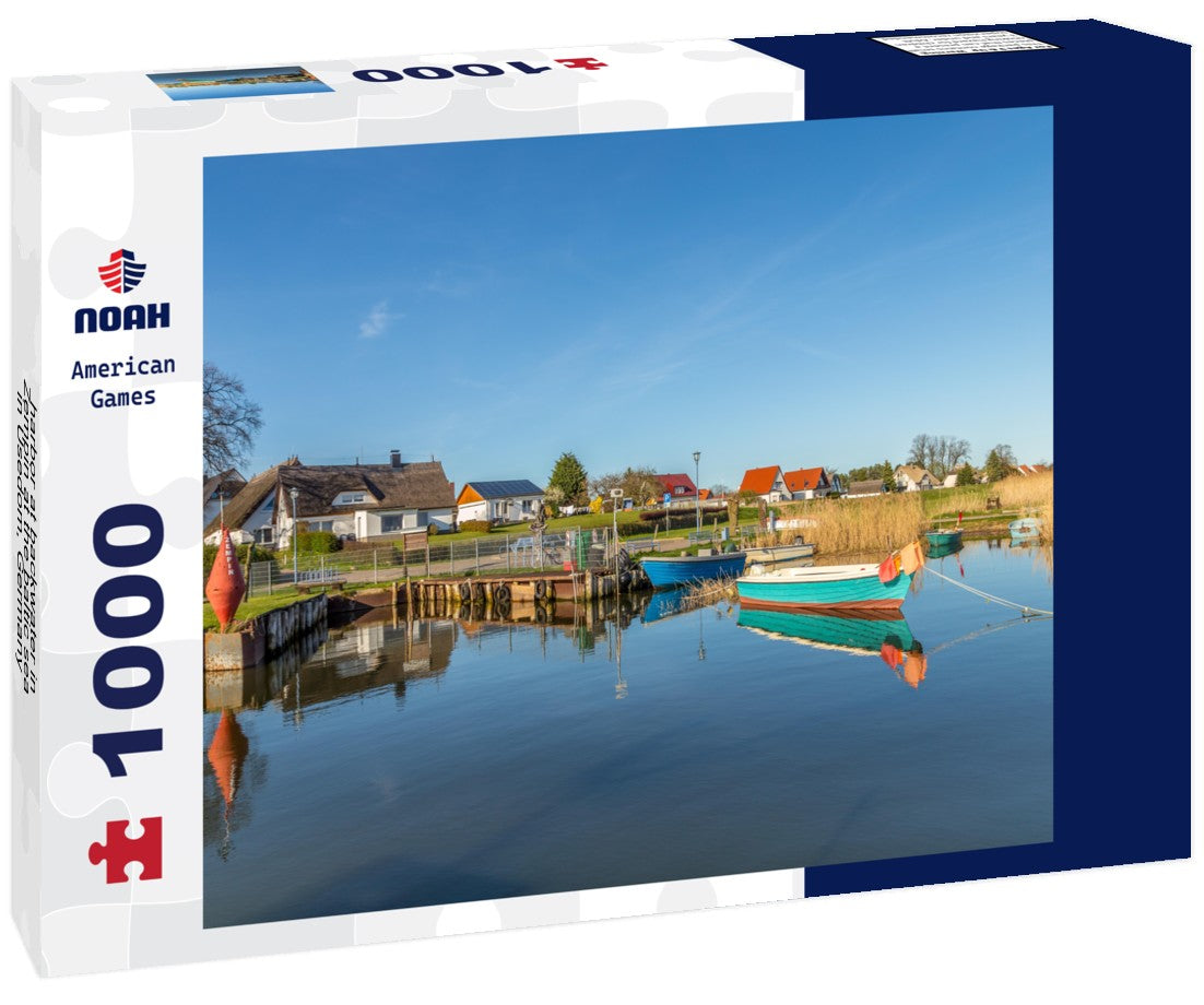 Noah Jigsaw Puzzle harbor at backwater in Zempin at the baltic sea in Usedom, Germany 1000 pieces
