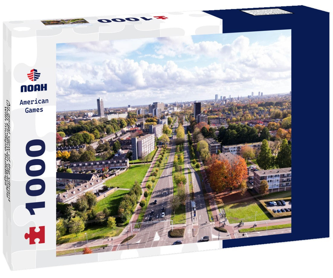 Noah Jigsaw Puzzle An aerial view of the vibrant urban Eindhoven cityscape with multiple buildings and trees 1000 pieces