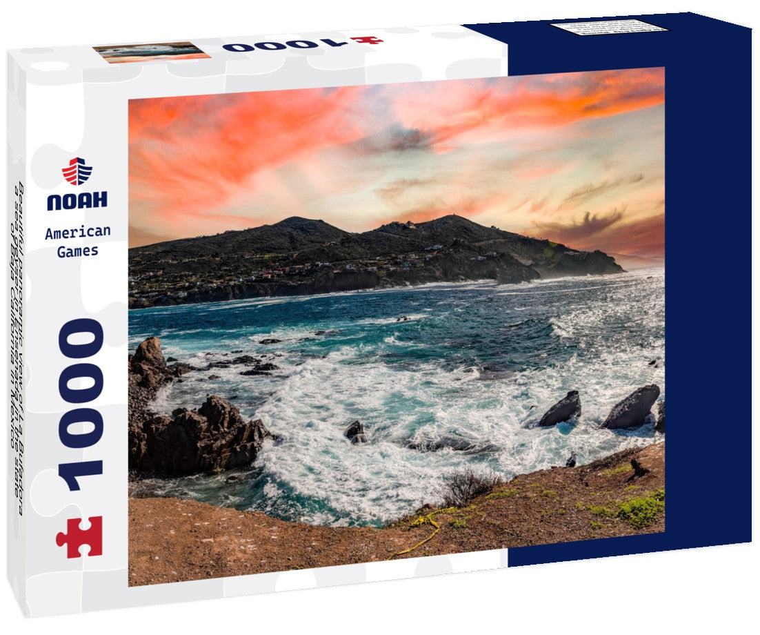 Noah Jigsaw Puzzle Beautiful panoramic view of La Bufadora, a sea geyser in Ensenada in the state of Baja California in Mexico 1000 pieces