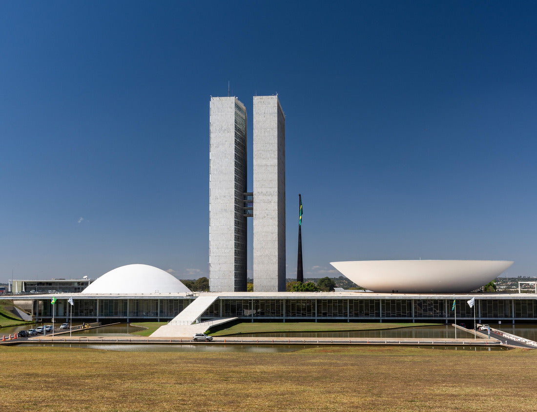 Noah Jigsaw Puzzle Beautiful view of modern architecture, National Congress House, towers in Brasília, capital of Brazil 1000 pieces
