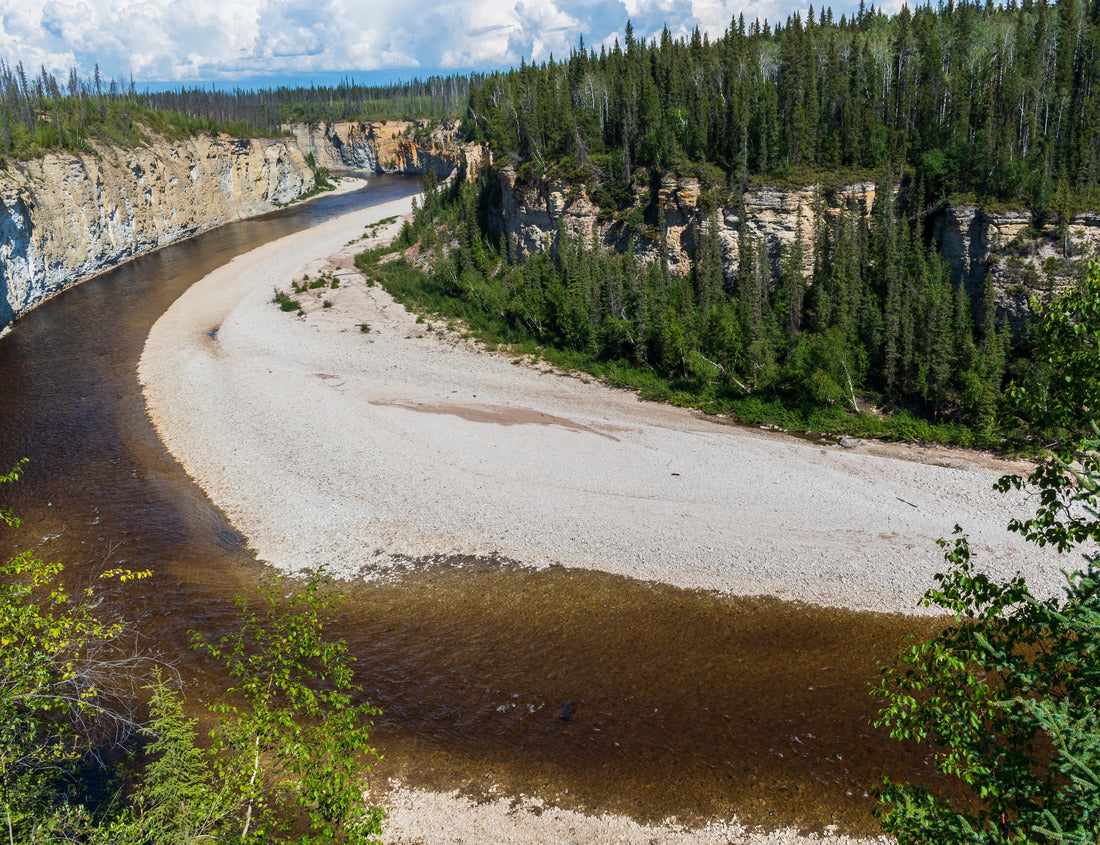 Noah Jigsaw Puzzle A beautiful summer scenes, such as the Trout River through the Boreal Forest in the Northwest Territories, Canada 1000 pieces