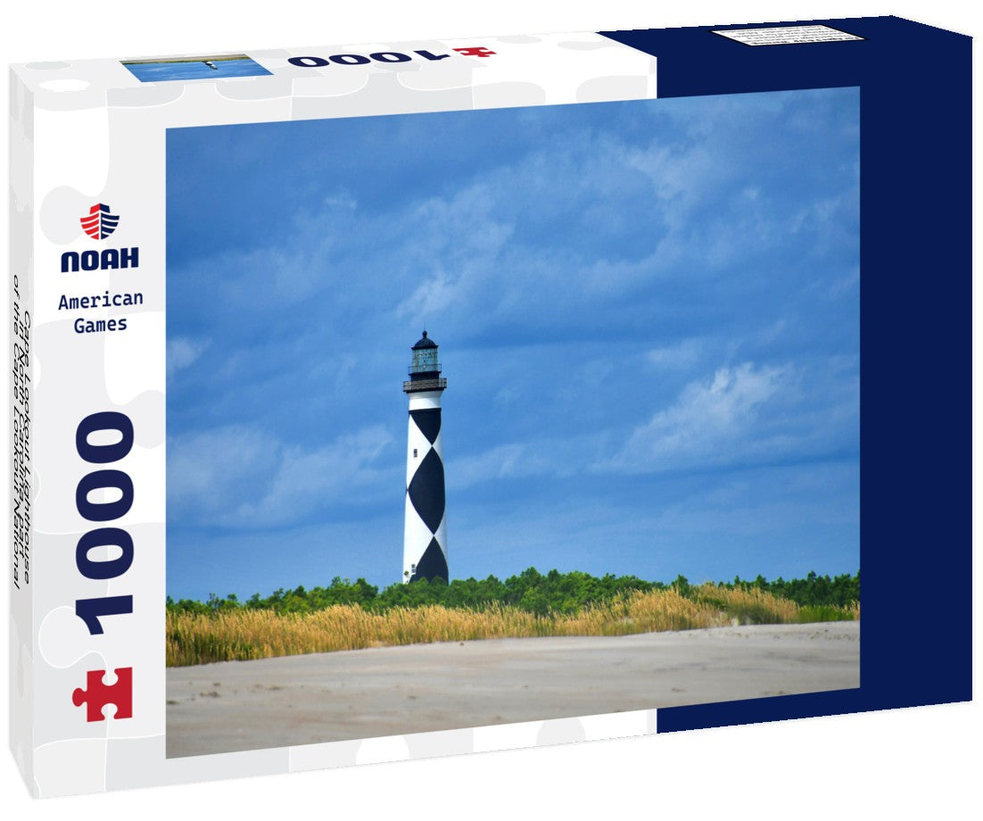 Noah Jigsaw Puzzle Cape Lookout Lighthouse in North Carolina, part of the Cape Lookout National Seashore Park 1000 pieces