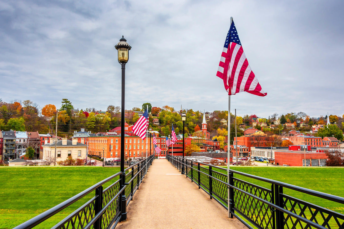 Noah Jigsaw Puzzle Historical Galena Town view at Autumn in Illinois of USA 2000 pieces