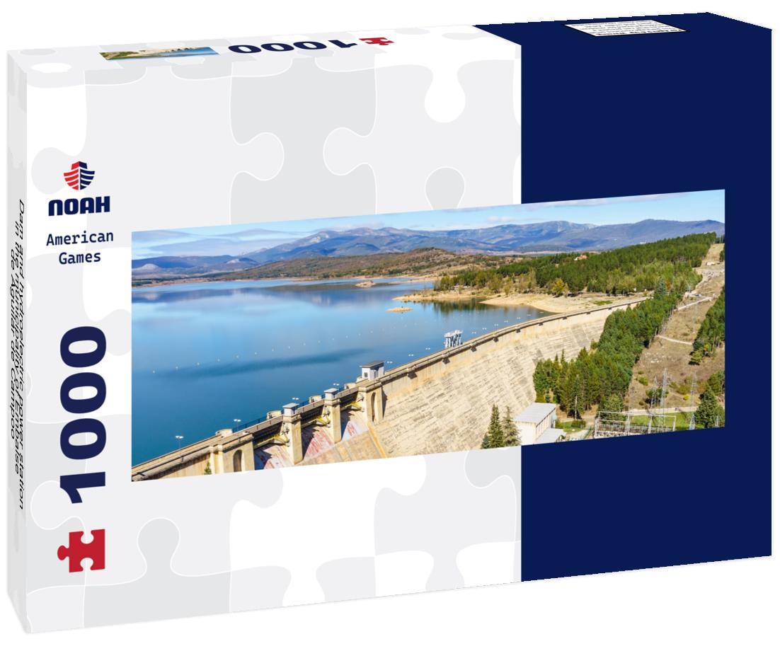 Noah Jigsaw Puzzle Dam and hydroelectric power station in the municipality of Embalse de Aguilar de Campoo Panorama 1000 Pieces