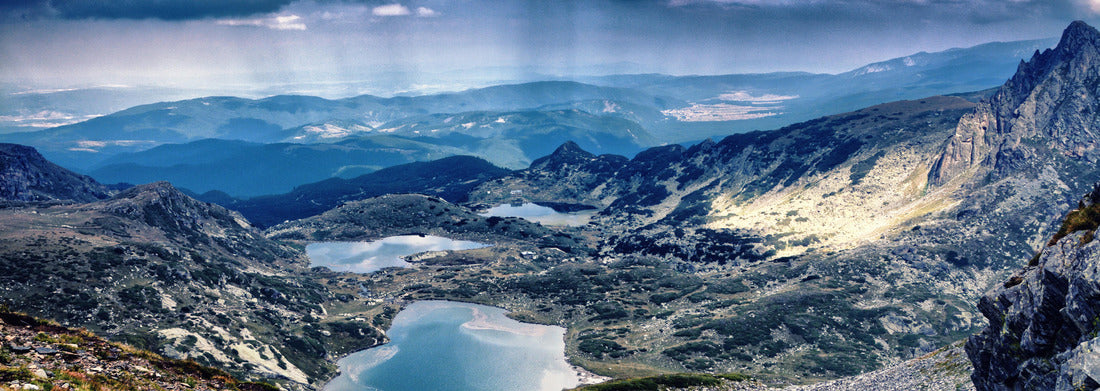 Noah Jigsaw Puzzle Autumn landscape with a view of an old medieval stone tower complex in the mountains of Ingushetia, Russia Panorama 1000 Pieces