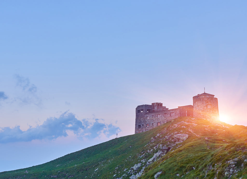 The old observatory on Mount Pip Ivan in Carpathians. Ukraine