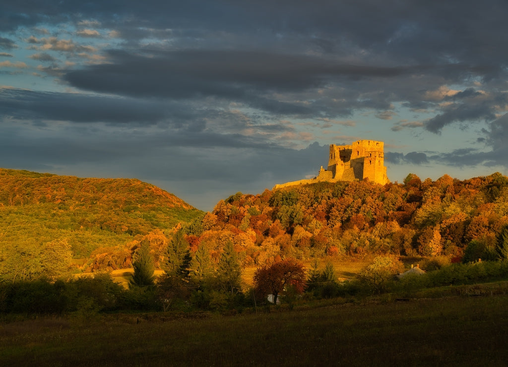 Csesznek medieval castle ruins in Hungary