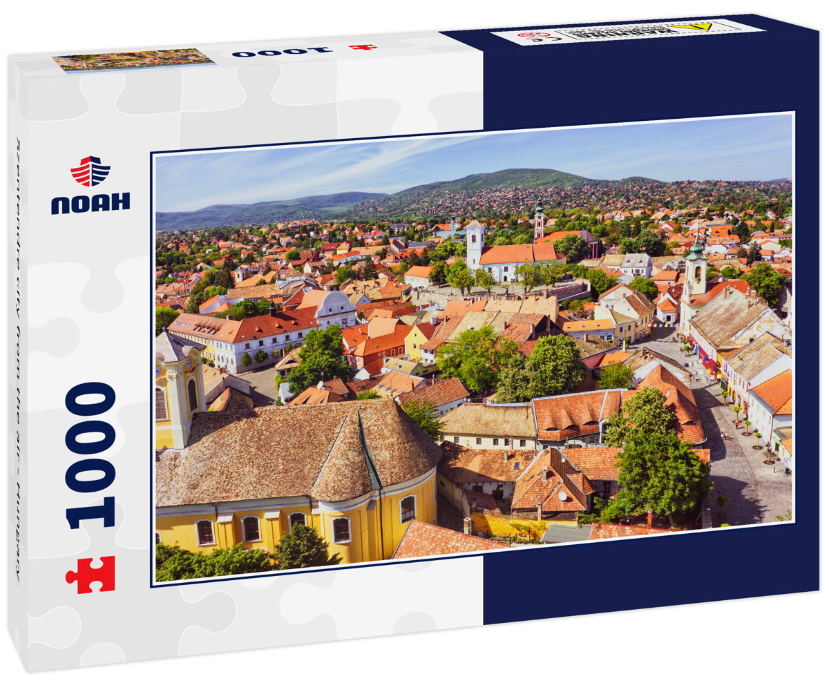 Szentendre city from the air - Hungary