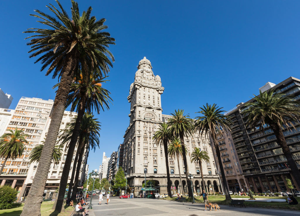 Palacio Salvo in the center of the city of Montevideo, Uruguay