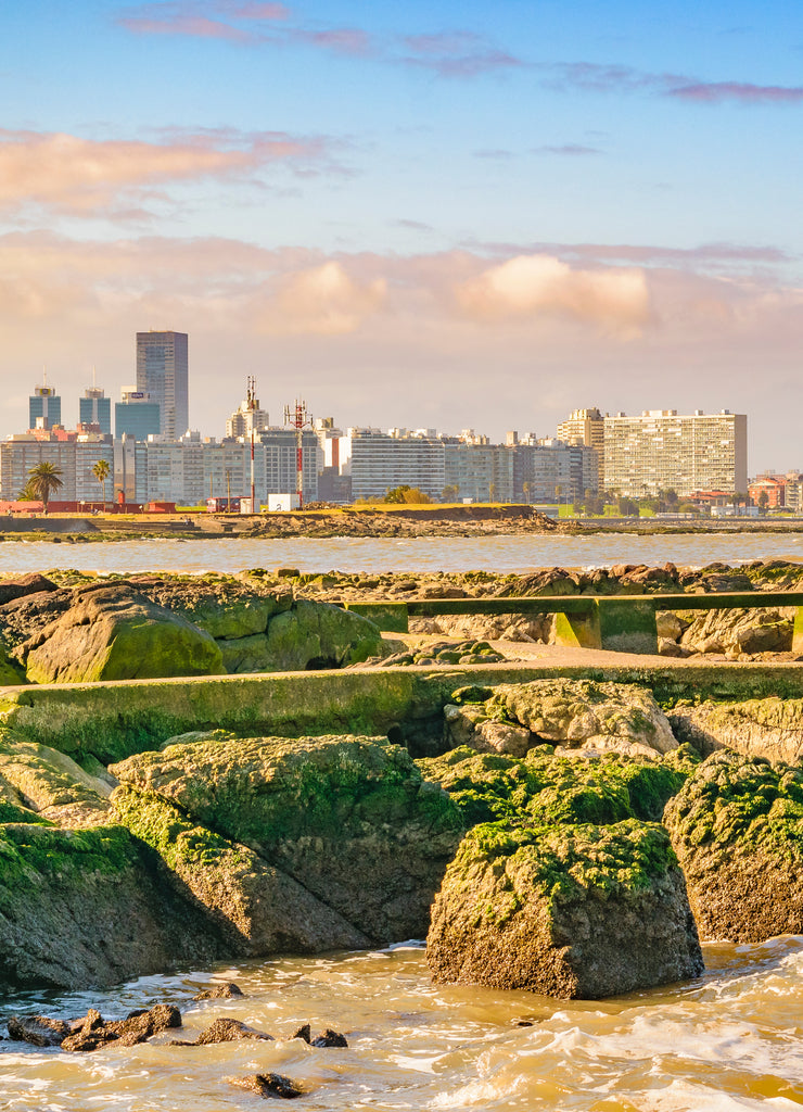 Landscape Coastal Scene at Montevideo City, Uruguay