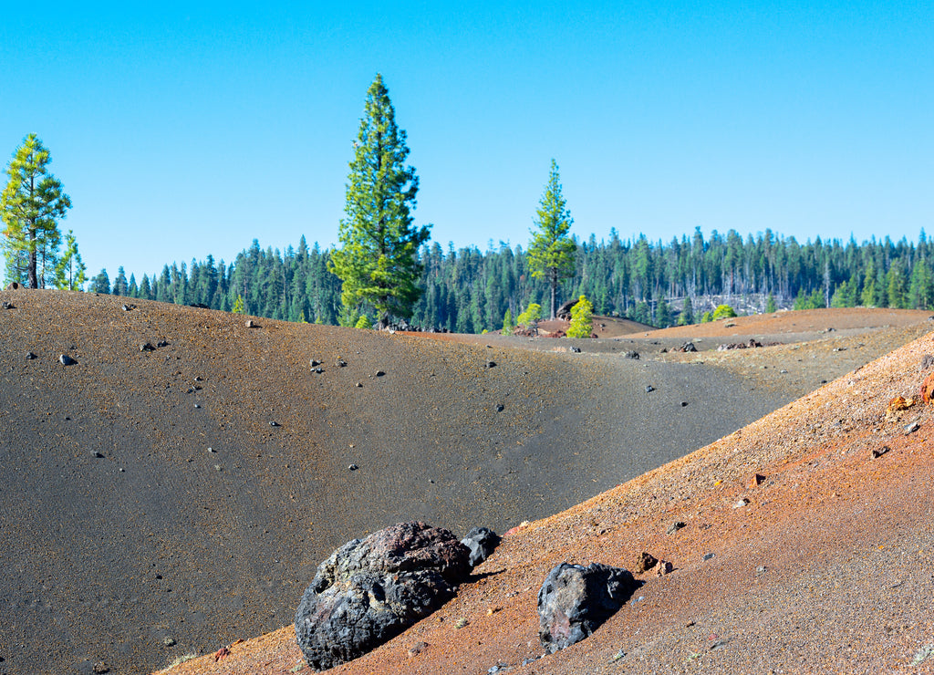 Painted Dunes in Lassen Volcanic National Park, California, USA