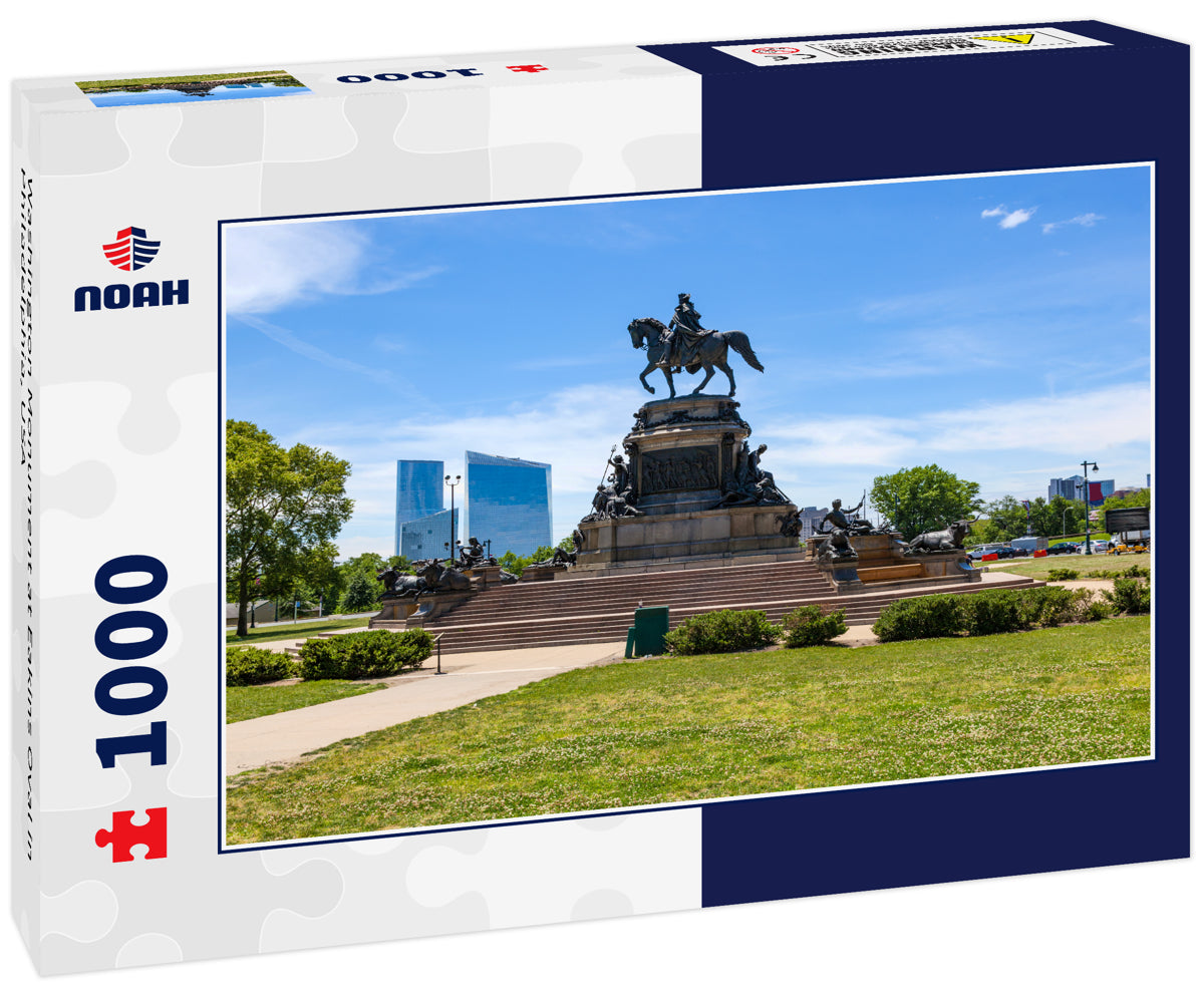 Washington Monument at Eakins Oval in Philadelphia, USA
