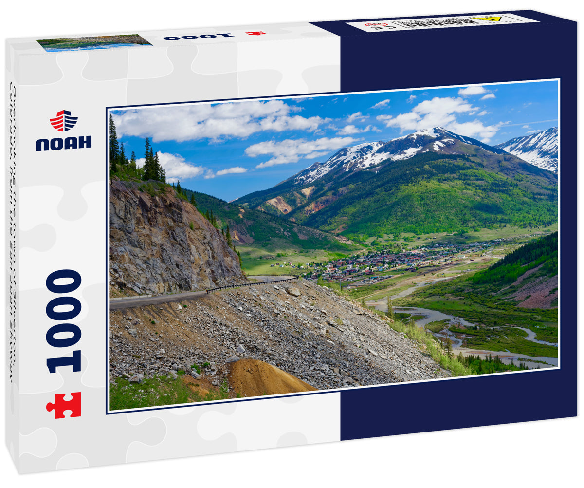 Overlooking the town of Silverton, Colorado, from the San Juan Skyway