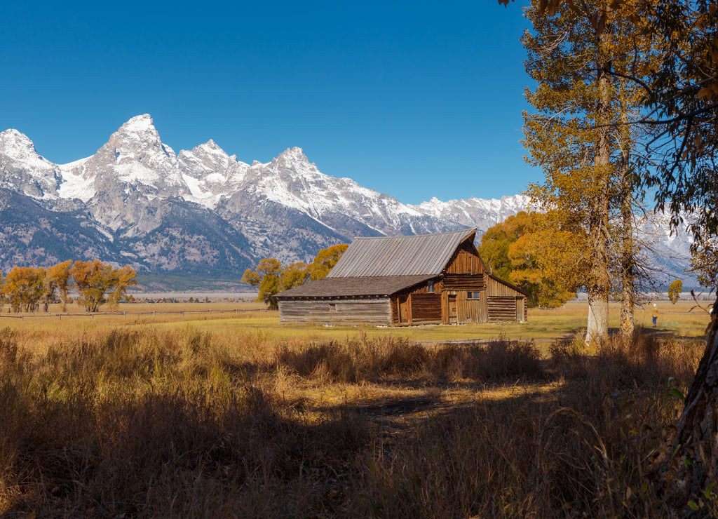 T.A. Moulton Barn within Mormon Row Historic District in Grand Teton National Park, Wyoming