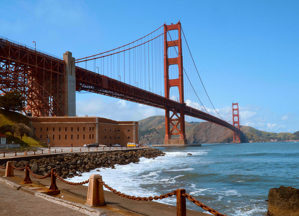 Fort Point San Francisco at Golden Gate Bridge