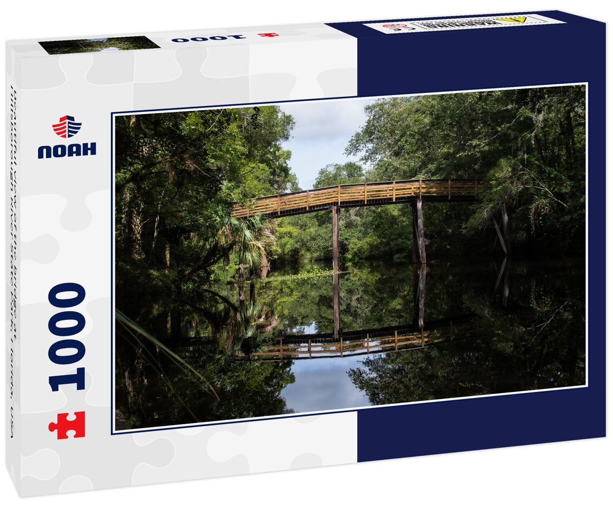 Beautiful view of the bridge at Hillsborough River State Park, Florida, USA