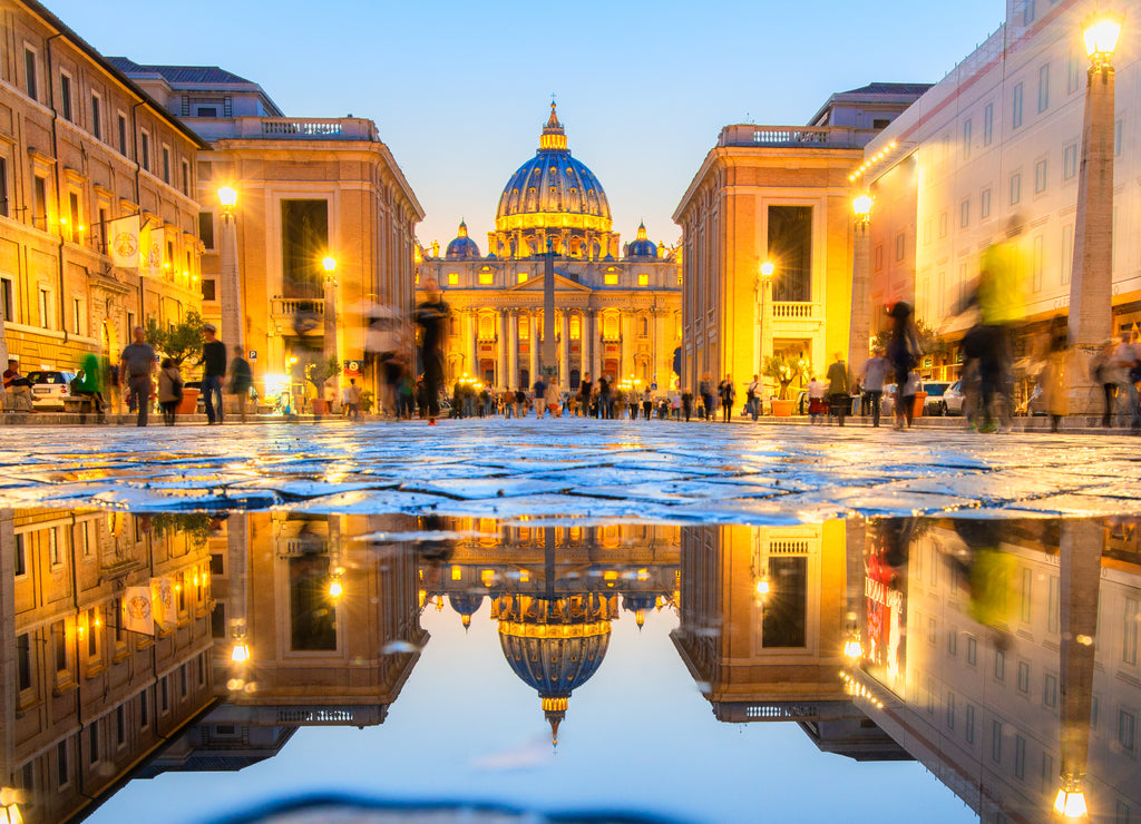 Wonderful view of St Peter Cathedral, Rome, Italy