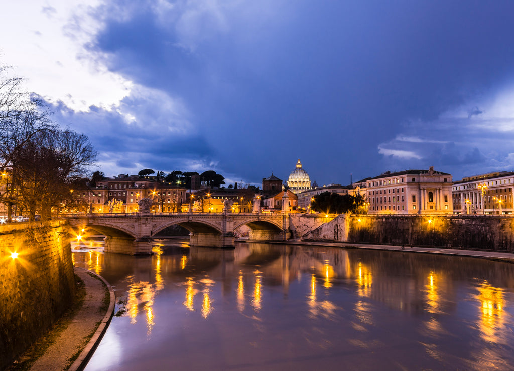 The Vatican view fron Tiber Riverin Rome