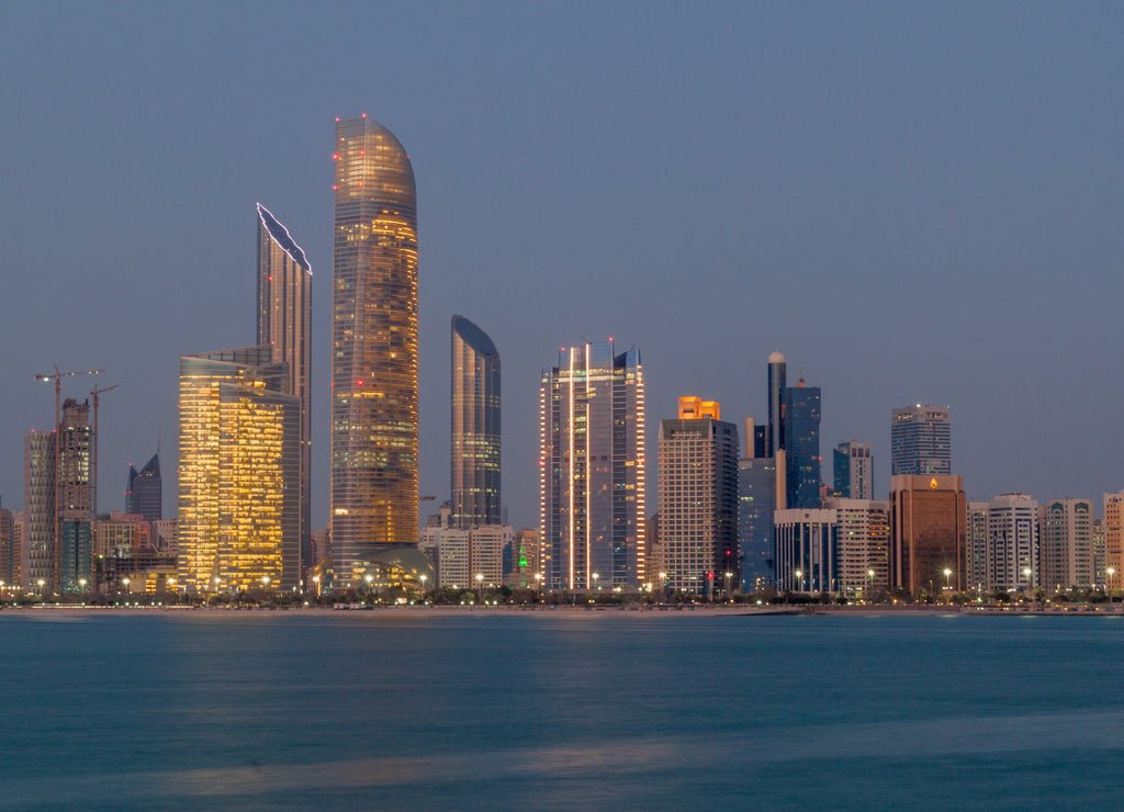 Skyline of Abu Dhabi, United Arab Emirates