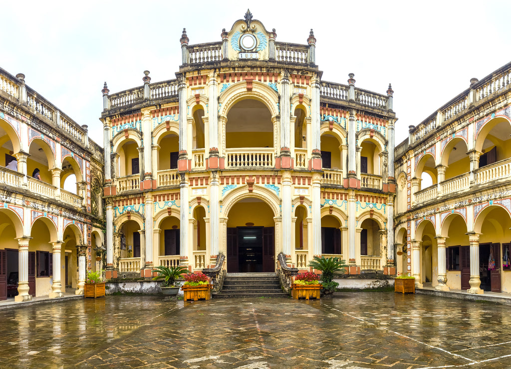 Hoang A Tuong imperial palace panorama paris Kingly Northwest Vietnam fully constructed in 1921 by the state recognized national monuments Vietnam