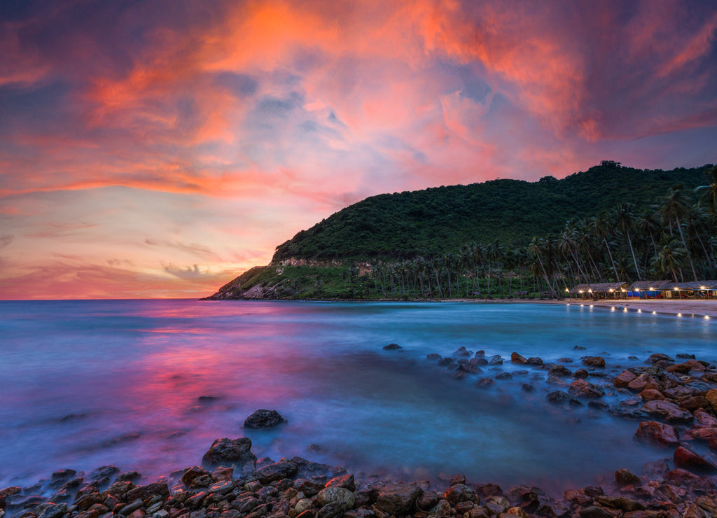 Beautiful scenery at sunset on Nam Du island, Viet Nam