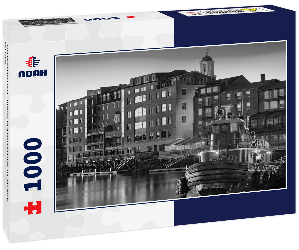 Portsmouth, New Hampshire in black white