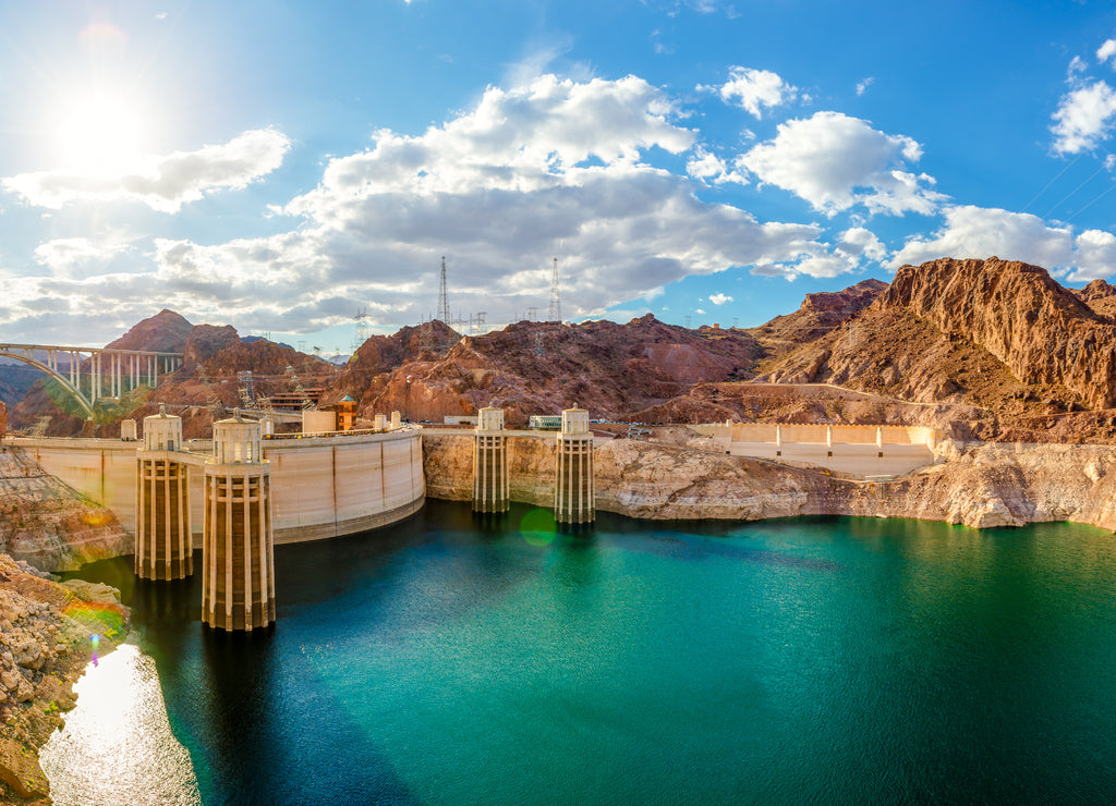 View of the Hoover Dam in Nevada, USA