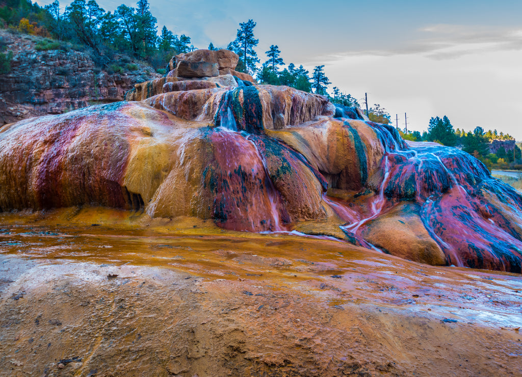 The Colorful Pinkerton Hot Springs, Durango, Colorado, USA