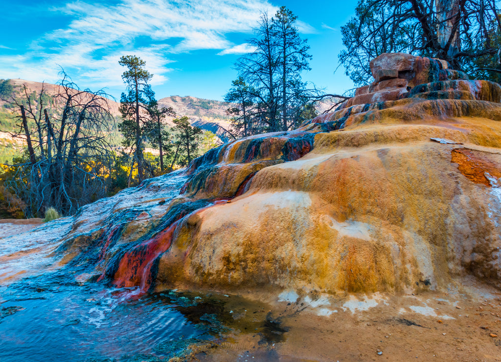 The Colorful Pinkerton Hot Springs, Durango, Colorado, USA