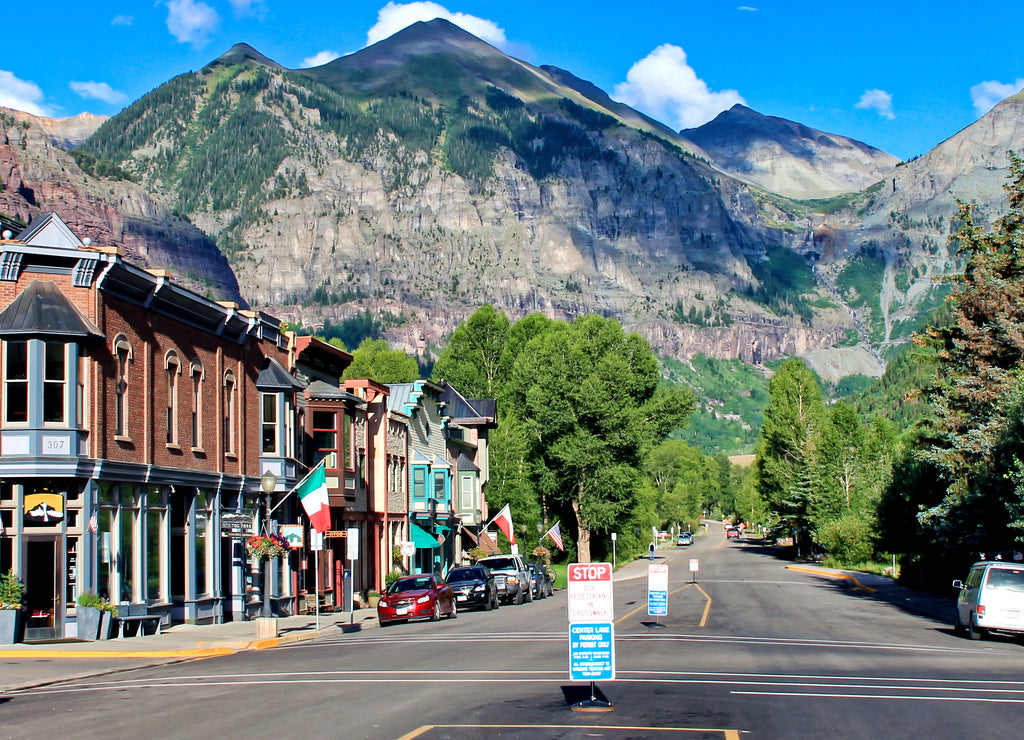 Telluride, Colorado is a popular winter and summer resort town