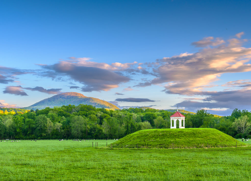 Nacoochee Mound archaeological site in Helen, Georgia, USA