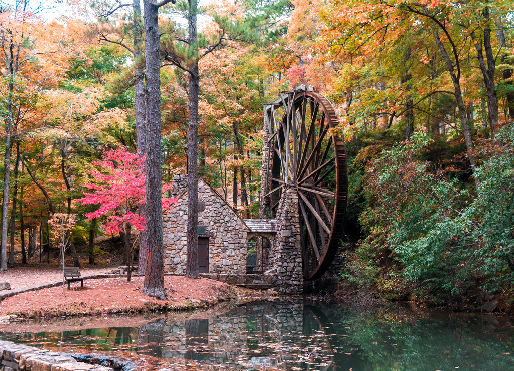 Old Mill in Autumn Georgia