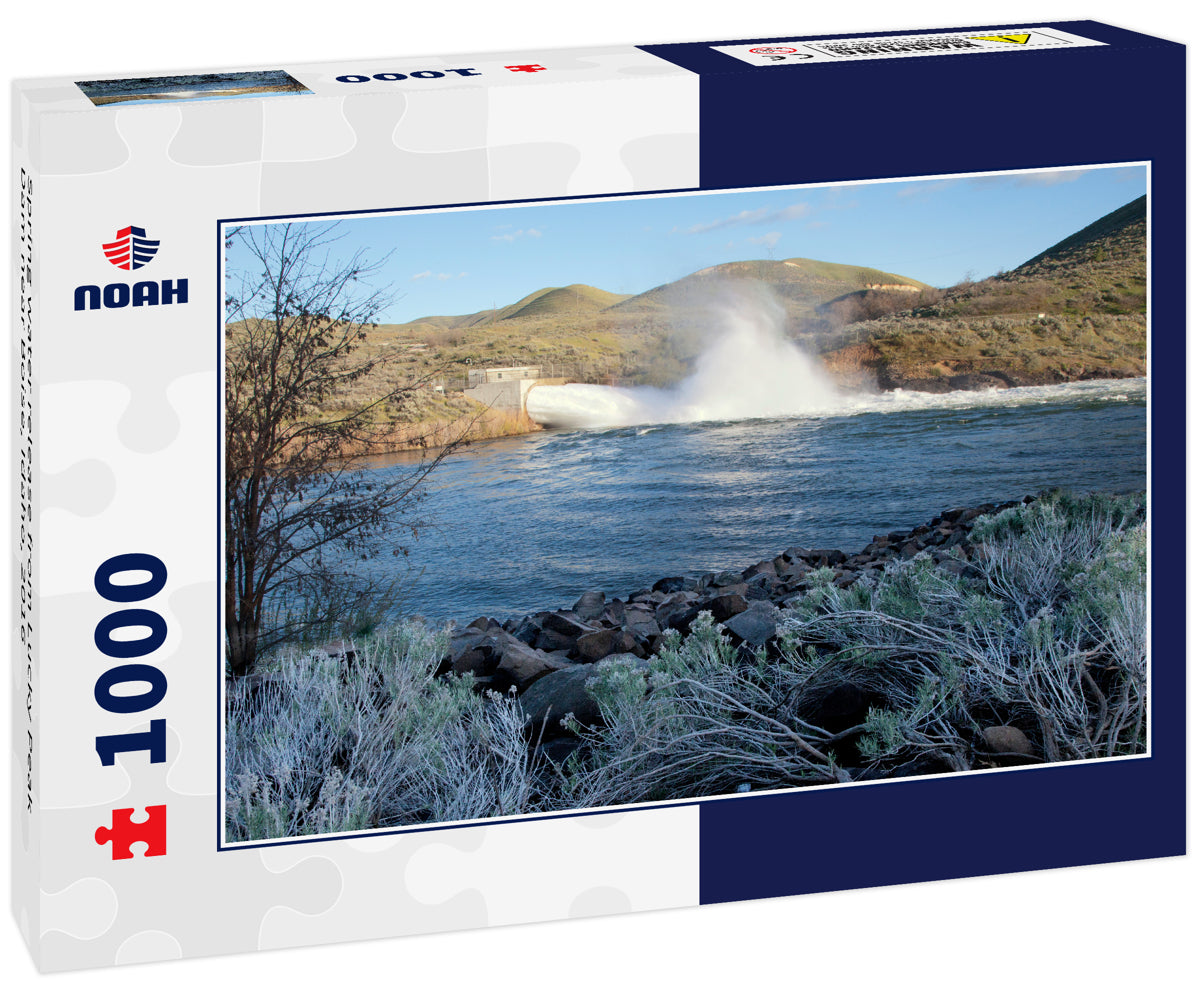 Spring water release from Lucky Peak Dam near Boise, Idaho, 2016