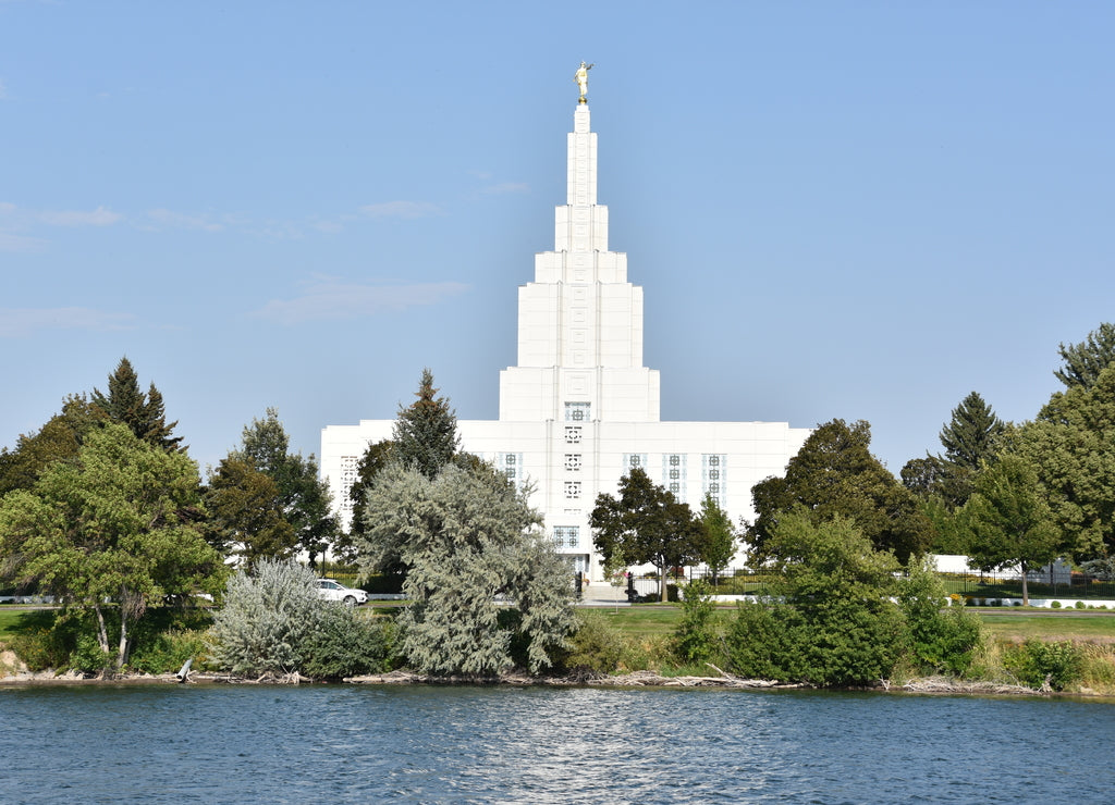 Mormon Temple at Idaho Falls in Idaho, USA