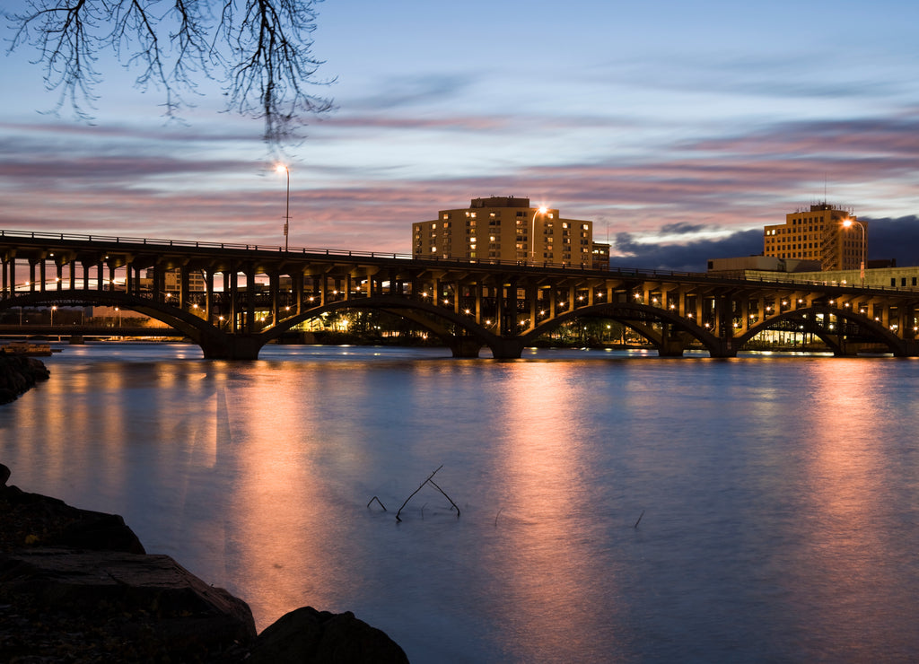 Sunset in Rockford, Illinois