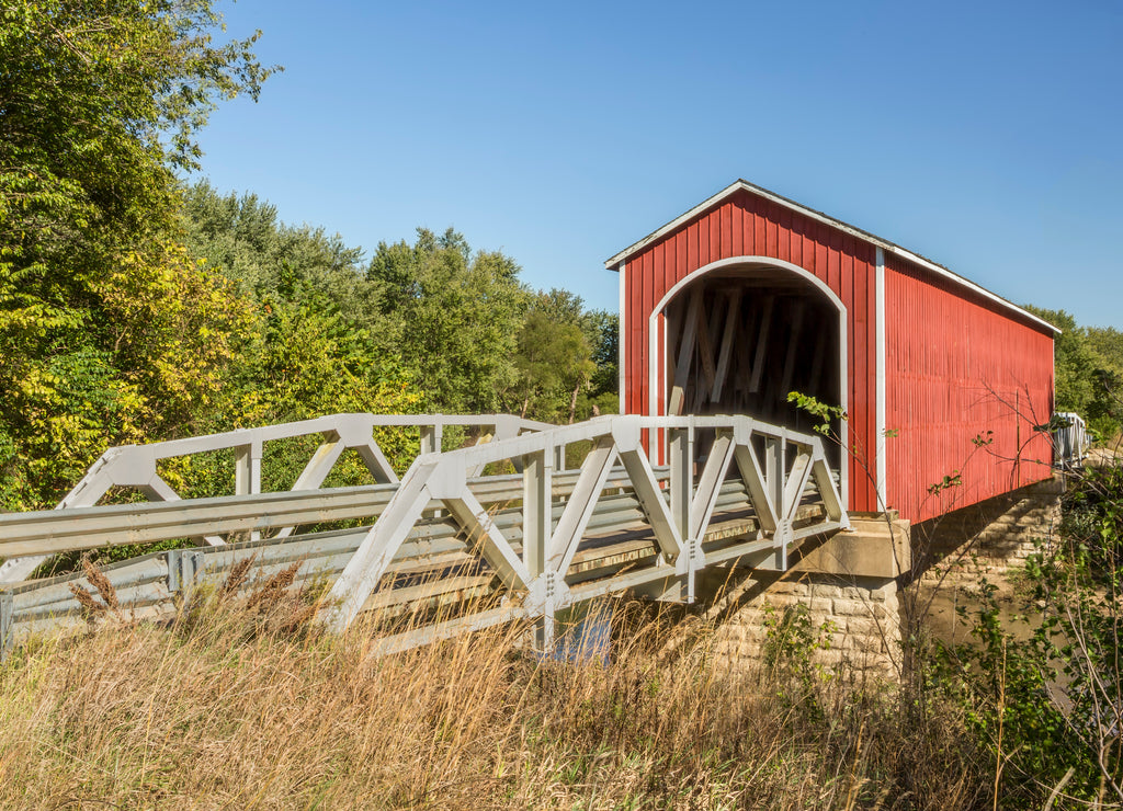 Wolf Covered Bridge - Crossing the Spoon River in Knox County, Ilinois