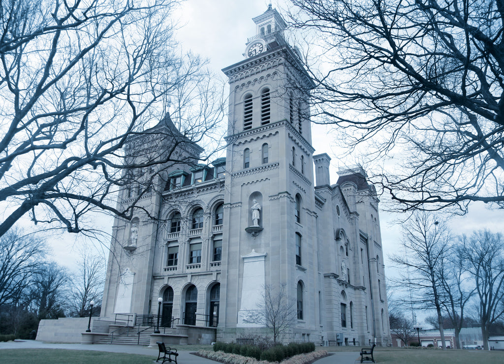 VINCENNES, Indiana - CIRCA February 02,2016 Knox county courthouse in Vincennes, Indiana