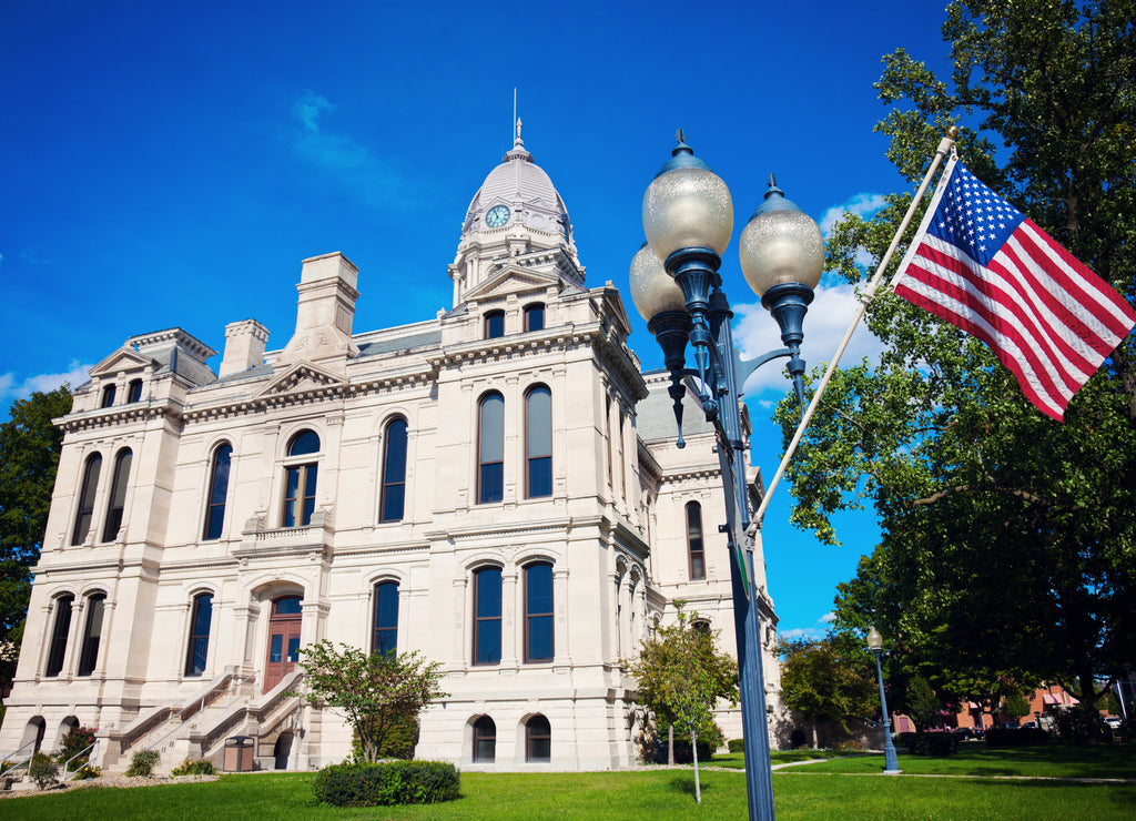 Old courthouse in Warsaw Indiana