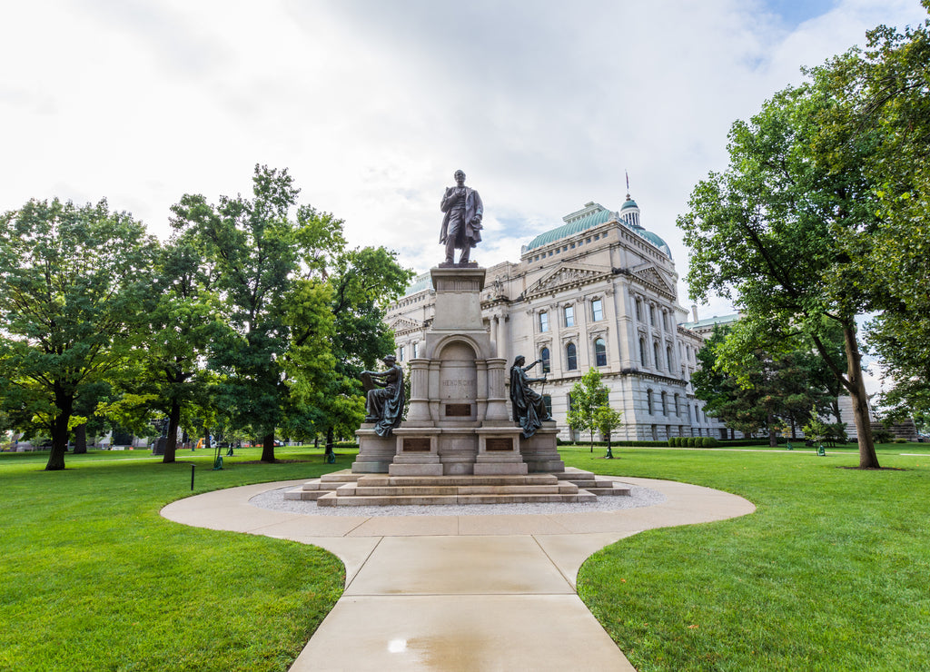 State House Tour Office in Indianapolis Indiana During Summer