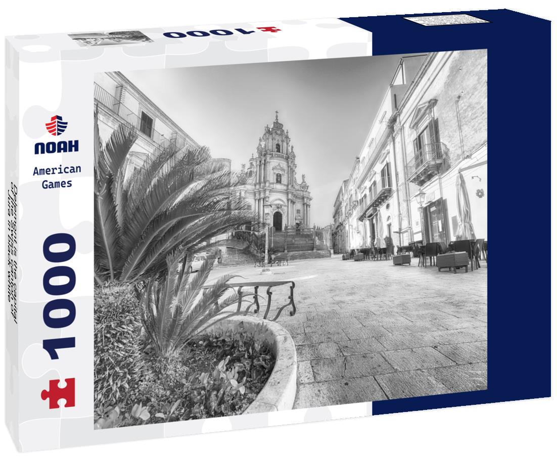 Noah Jigsaw Puzzle Delemont is the capital of the Swiss canton of Jura in black white 1000 pieces