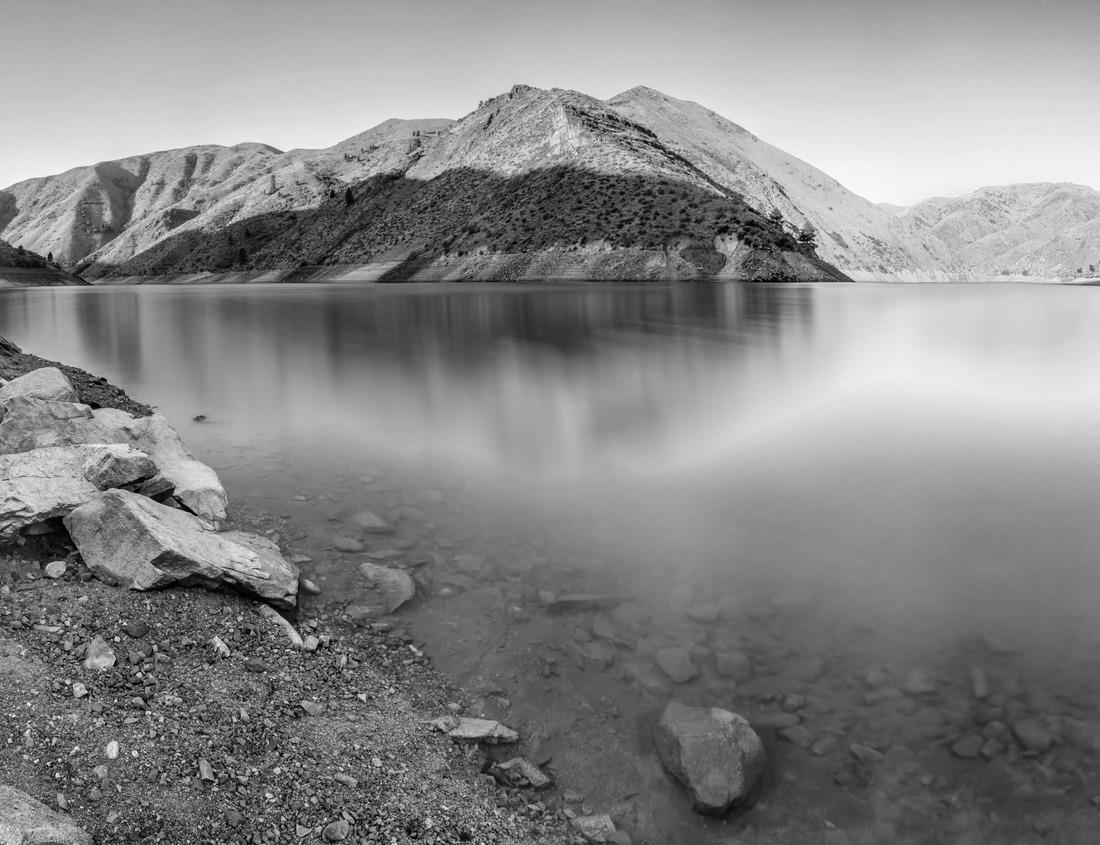 Noah Jigsaw Puzzle Aerial View of Columbus, Georgia at Dusk in black white 1000 pieces